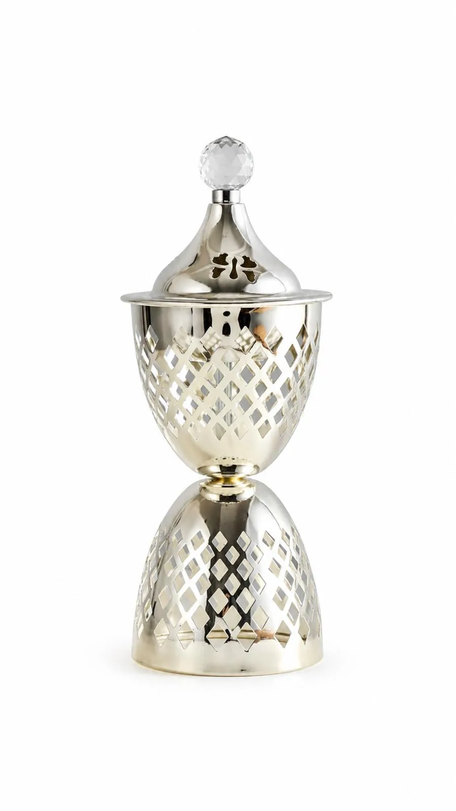 ⁦مبخر سلفر انيق بنقشة⁩ - الصورة ⁦1⁩